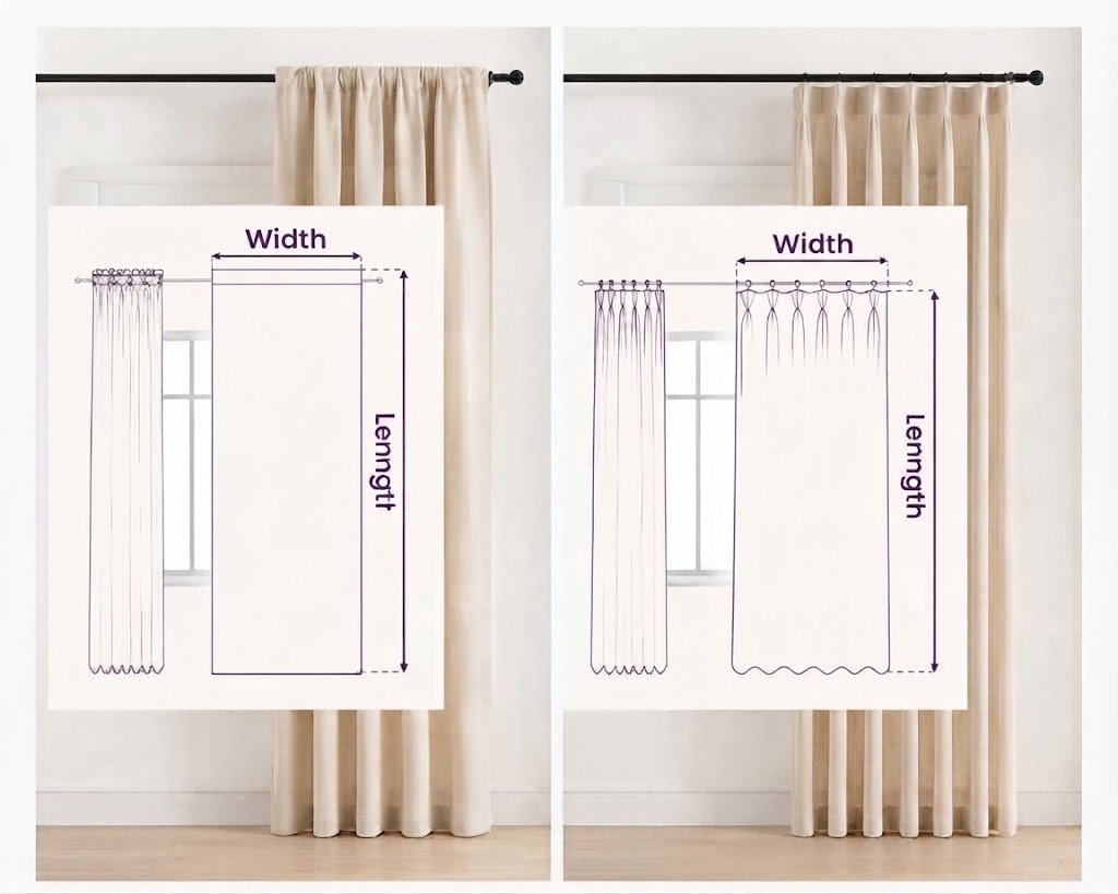 Curtain vertical seam example 2