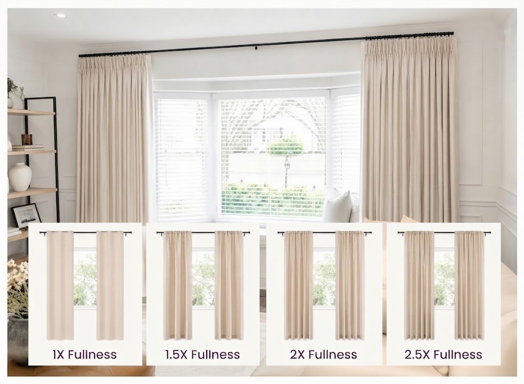 Curtain Fullness diagram